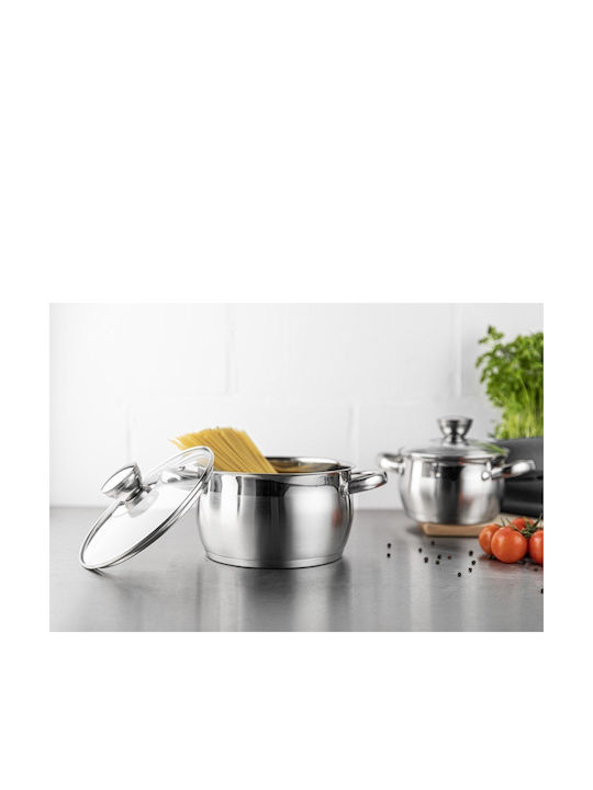 Florina Deep Stainless Steel Pot 4.3lt / 22cm