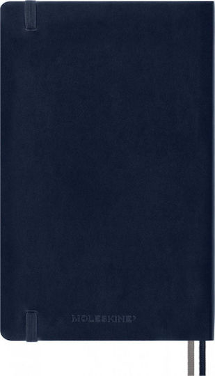 Moleskine Classic Collection Σημειωματάριο Bullet 400 Φύλλων με Λευκές Σελίδες με Σκληρό Εξώφυλλο και Λάστιχο Μπλε