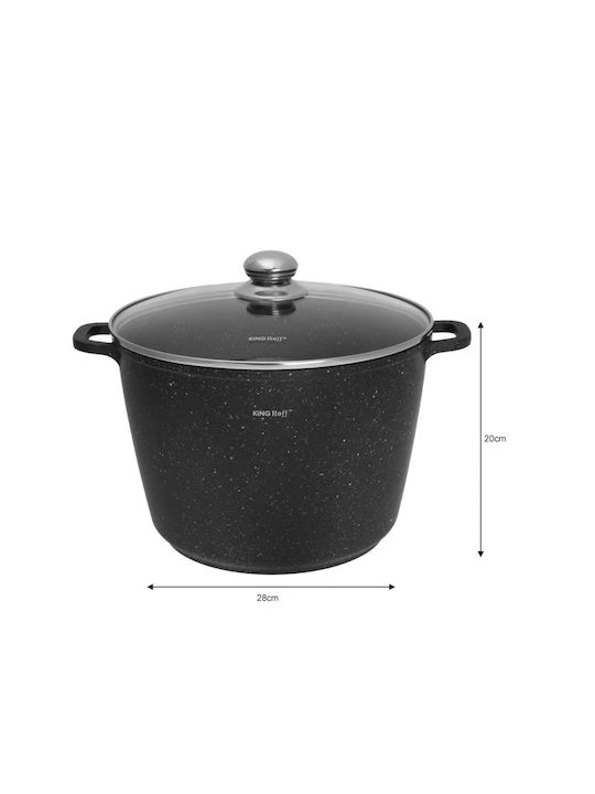KING Hoff Deep Pot made of Aluminum 10lt / 28cm