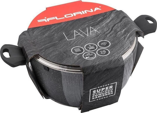 Florina Lava Stone Βαθιά Κατσαρόλα από Αλουμίνιο 7lt / 28cm
