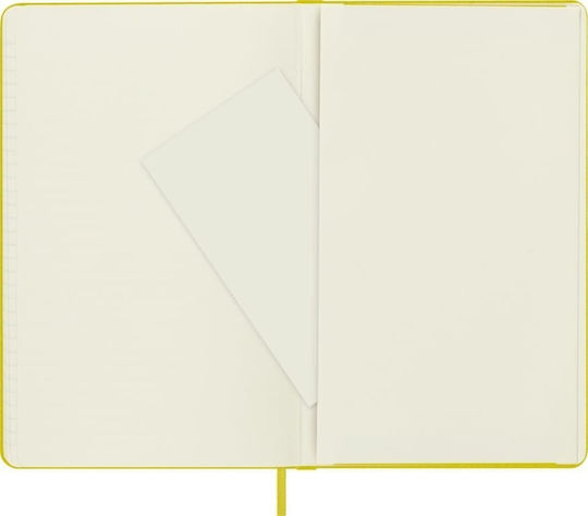 Moleskine Notebook Large 13x21 Silk Notebook 240 Sheets Ruled with Elastic Yellow