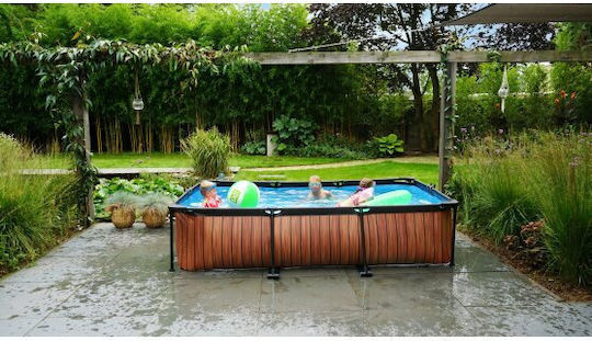 Exit Toys 3700 Swimming Pool with Metallic Frame 300x200x65cm Brown