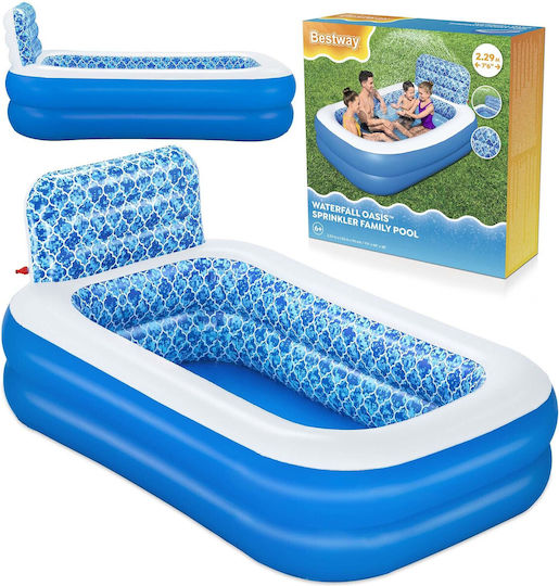 Bestway PVC Swimming Pool 702L Inflatable 229x152x152cm Blue