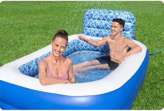 Bestway PVC Swimming Pool 702L Inflatable 229x152x152cm Blue