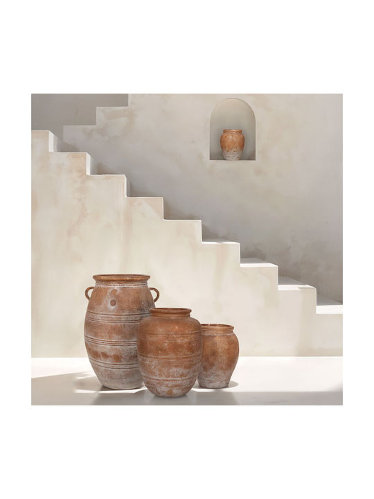 InTheBox Topf Kunststoff Terracotta 35x35x45cm.