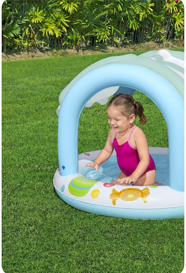 Bestway Piscină Rotundă Pentru Copii Din PVC Gonflabilă 34lt 104x84cm Albastră