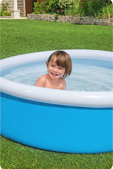 Bestway Children's Round Swimming Pool 477lt Inflatable 152x38cm Light Blue