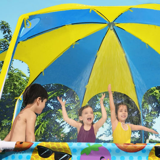 Bestway Детски Кръгъл Басейн PVC 1688л с Метална Рамка 244x51см Оранжев