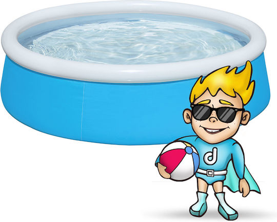 Bestway Children's Round Swimming Pool 477lt Inflatable 152x38cm Light Blue