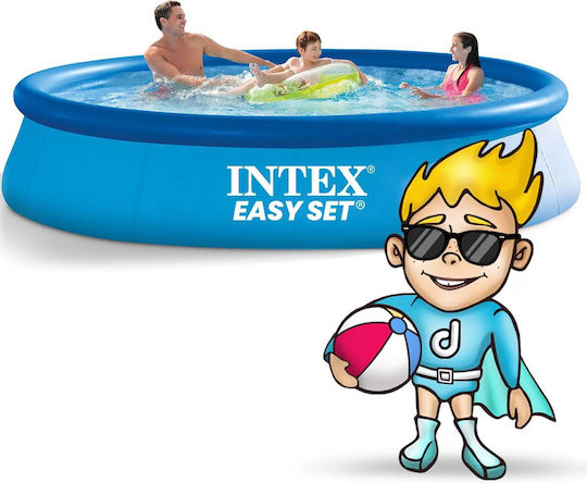 Intex Easy Set Round Swimming Pool PVC 5621L Inflatable 366x76cm Blue with Accessories