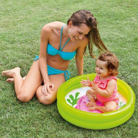Intex My First Pool Детски Кръгъл Надуваем Басейн 61x15см Кит Кит