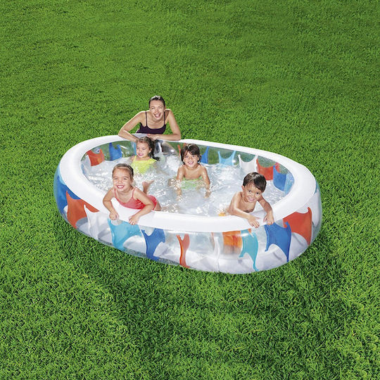 Bestway Παιδική Οβάλ Πισίνα 542lt Φουσκωτή 229x152x51εκ.