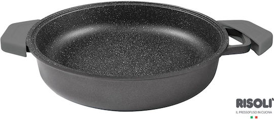 Risoli Granito Untiefe Topf aus Aluminiumguss 24cm