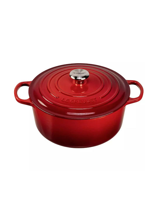 Le Creuset Cerise Βαθιά Κατσαρόλα από Μαντέμι 6.7lt / 28cm