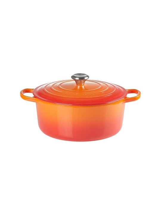 Le Creuset Signature Deep Pot made of Cast Iron 4.2lt / 24cm Volcanic
