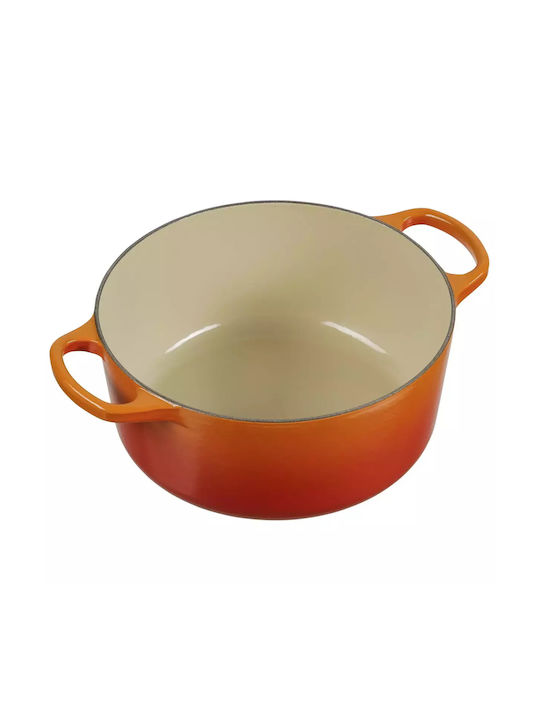 Le Creuset Signature Deep Pot made of Cast Iron 4.2lt / 24cm Volcanic