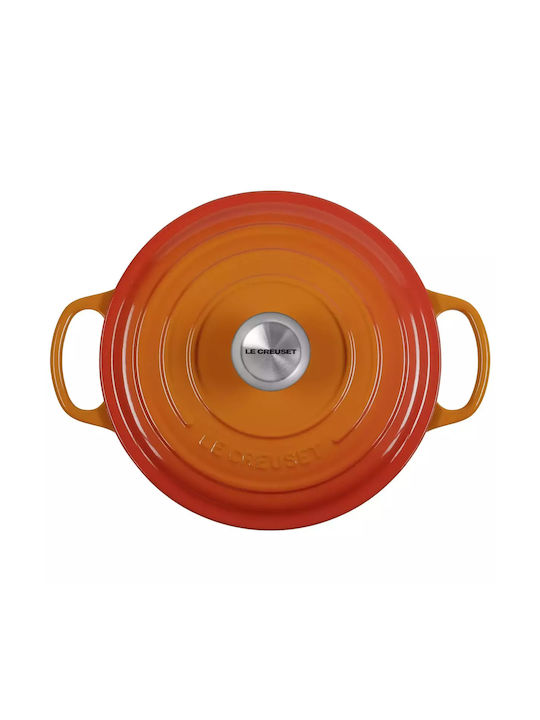 Le Creuset Signature Deep Pot made of Cast Iron 4.2lt / 24cm Volcanic
