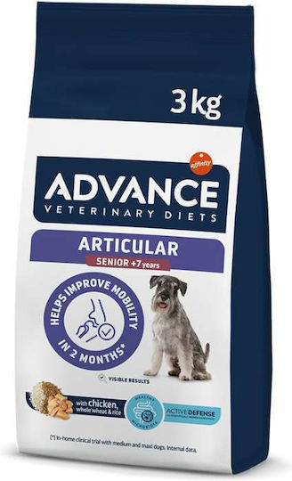 Advance 3kg Trockenfutter Diät für ältere Hunde mit Huhn, Reis, Geflügel, Schweinefleisch, Fisch und Lachs