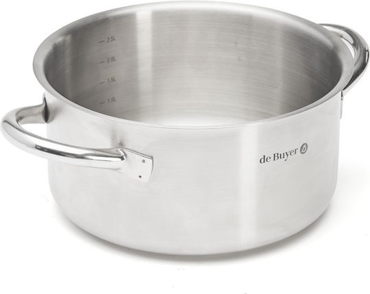 De Buyer Prim Appety Βαθιά Ανοξείδωτη Κατσαρόλα 3.1lt / 20cm