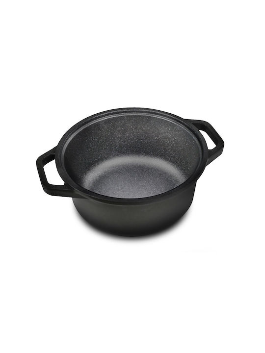 Risoli Blackplus Deep Pot made of Cast Aluminum 3.5lt / 24cm