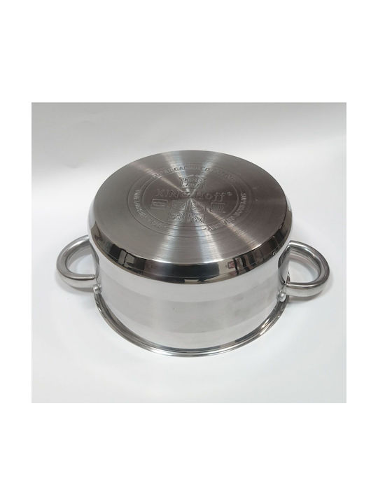 KING Hoff Deep Stainless Steel Pot 1lt / 14cm