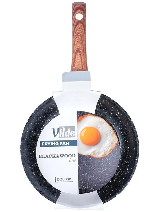 Vilde Non-Stick Pan Interior Coating Granite Granitica 20cm Black