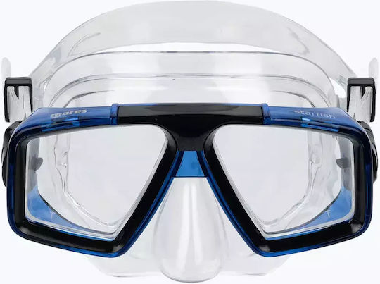 Mares Star Fish Diving Mask Transparent Blue