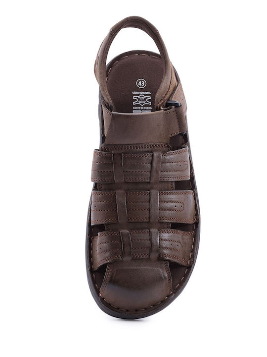 Herrensandalen in Braun Farbe