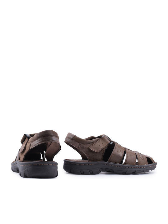 Herrensandalen in Braun Farbe