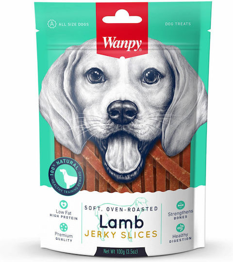 Wanpy Oven Roasted Treat for Puppies Small Breeds with Lamb 100gr