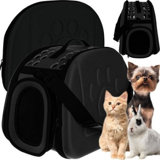 Purlov Dog/Cat Carrying Black Handbag for 6kg Pets L43xW32xH27cm