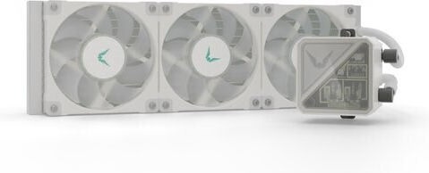 Valkyrie V360 Lite Water Cooling System AIO CPU with 3 120mm Fans and RGB Lighting White