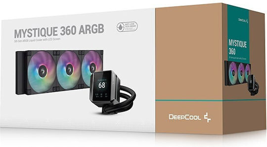 Deepcool Mystique 360 Water Cooling AIO CPU with 3 120mm Fans and ARGB Lighting