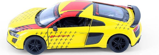 Kinsmart Audi Αυτοκινητάκι Audi R8 Coupe Κίτρινο 1:36 Pull Back