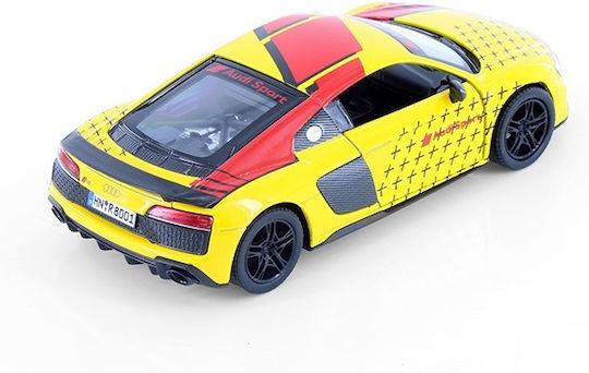 Kinsmart Audi Αυτοκινητάκι Audi R8 Coupe Κίτρινο 1:36 Pull Back