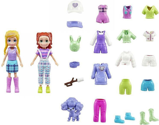 Mattel Playset Polly Pocket Camping Playset Fun Fashion Pack For 3+ Years