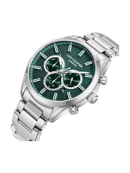 Lee Cooper Men's Watch Battery with Silver Metal Bracelet