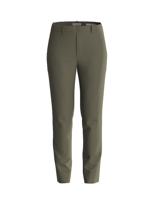 Women's Chino Trousers Slim Fit Khaki