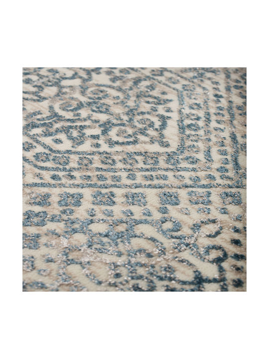Biokarpet Gossip 9186a Cream Blue Round-160x160