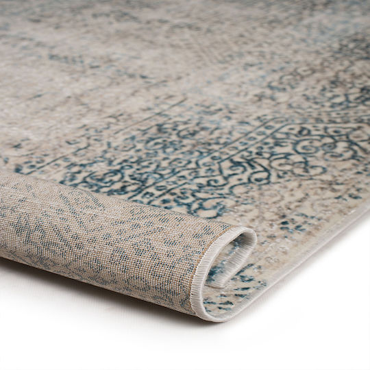 Biokarpet Gossip 9186a Cream Blue Round-160x160