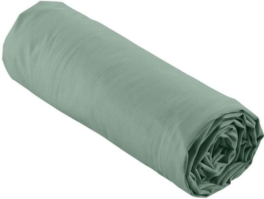 Douceur d'Intérieur Σεντόνι Υπέρδιπλο με Λάστιχο 160x200εκ. Lime Green