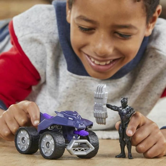 Action-Figur Avengers 4in Figure Vehicle Marvel Avengers Schwarzer Panther 10.16cm.