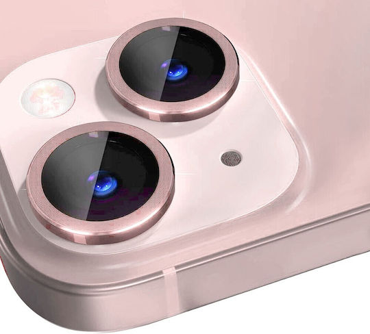 Apple iPhone 13/13 Mini Northjo Camera Protection Rings Pink