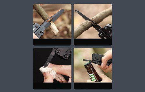 NexTool Multitool BlackKnight Nextool Πολυεργαλείο Μαύρο σε Θήκη