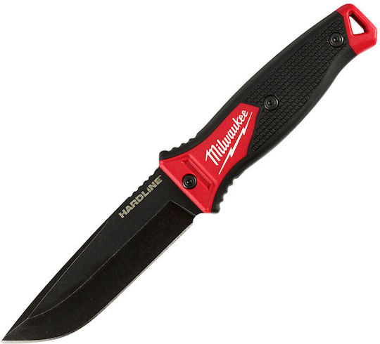 Milwaukee Hardline Fixed Μαχαίρι Μαύρο σε Θήκη 4932464830