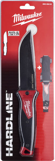 Milwaukee Hardline Fixed Μαχαίρι Μαύρο σε Θήκη 4932464830