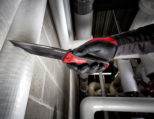 Milwaukee Hardline Fixed Μαχαίρι Μαύρο σε Θήκη 4932464830