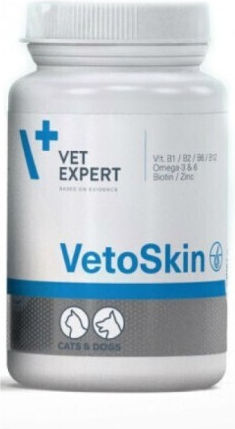 VetExpert Vetoskin Multivitamins for Dogs and Cats in Tablets 90 tabs for Skin & Hair