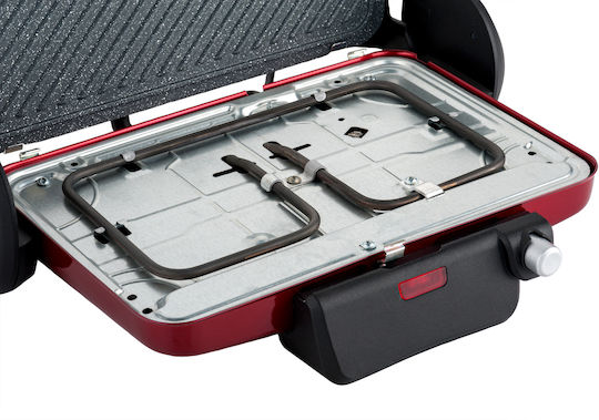 Gruppe T38 Sandwichmaker Grill mit Abnehmbaren Platten 1800W Rot