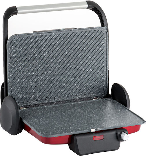 Gruppe T38 Sandwichmaker Grill mit Abnehmbaren Platten 1800W Rot